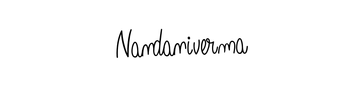 Create a beautiful signature design for name Nandaniverma. With this signature (Angelique-Rose-font-FFP) fonts, you can make a handwritten signature for free. Nandaniverma signature style 5 images and pictures png