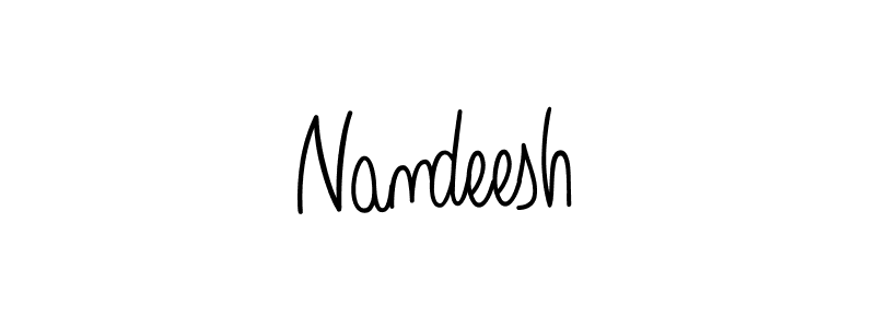 How to make Nandeesh signature? Angelique-Rose-font-FFP is a professional autograph style. Create handwritten signature for Nandeesh name. Nandeesh signature style 5 images and pictures png