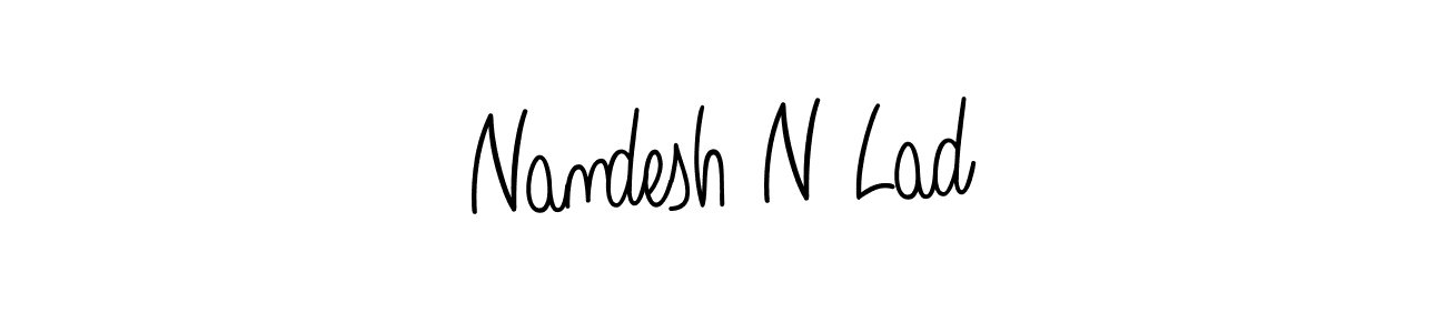 Make a beautiful signature design for name Nandesh N Lad. Use this online signature maker to create a handwritten signature for free. Nandesh N Lad signature style 5 images and pictures png
