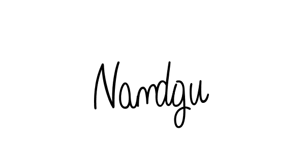 Use a signature maker to create a handwritten signature online. With this signature software, you can design (Angelique-Rose-font-FFP) your own signature for name Nandgu. Nandgu signature style 5 images and pictures png