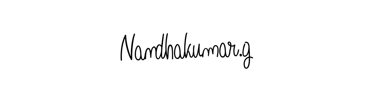 You should practise on your own different ways (Angelique-Rose-font-FFP) to write your name (Nandhakumar.g) in signature. don't let someone else do it for you. Nandhakumar.g signature style 5 images and pictures png