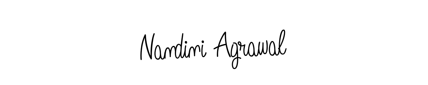 How to make Nandini Agrawal name signature. Use Angelique-Rose-font-FFP style for creating short signs online. This is the latest handwritten sign. Nandini Agrawal signature style 5 images and pictures png