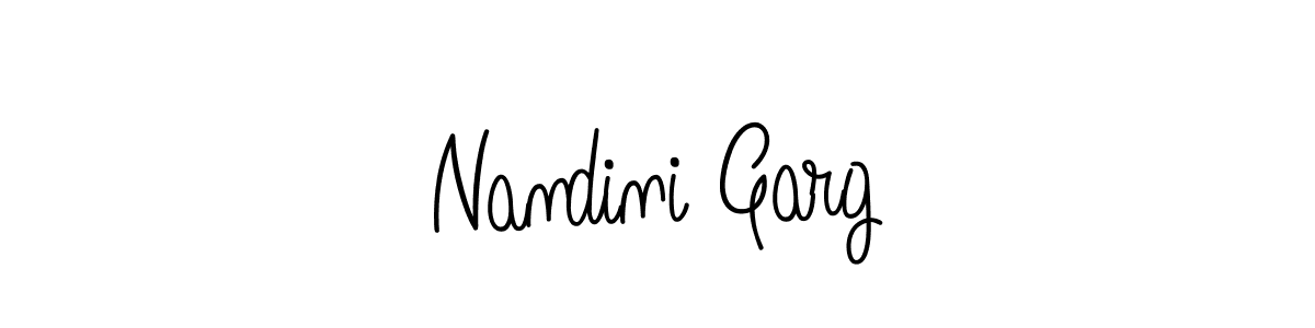 Create a beautiful signature design for name Nandini Garg. With this signature (Angelique-Rose-font-FFP) fonts, you can make a handwritten signature for free. Nandini Garg signature style 5 images and pictures png