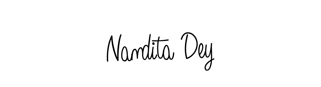 Create a beautiful signature design for name Nandita Dey. With this signature (Angelique-Rose-font-FFP) fonts, you can make a handwritten signature for free. Nandita Dey signature style 5 images and pictures png