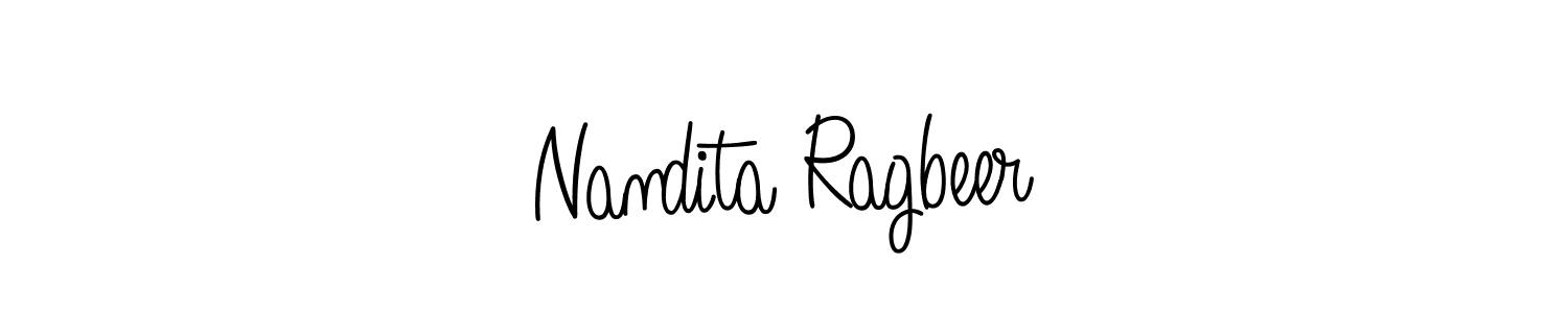 You should practise on your own different ways (Angelique-Rose-font-FFP) to write your name (Nandita Ragbeer) in signature. don't let someone else do it for you. Nandita Ragbeer signature style 5 images and pictures png
