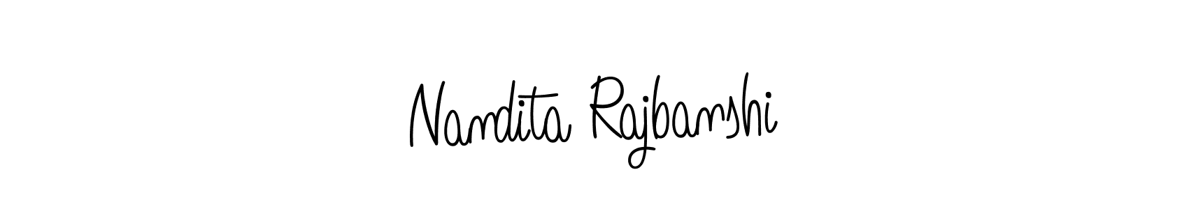 Design your own signature with our free online signature maker. With this signature software, you can create a handwritten (Angelique-Rose-font-FFP) signature for name Nandita Rajbanshi. Nandita Rajbanshi signature style 5 images and pictures png