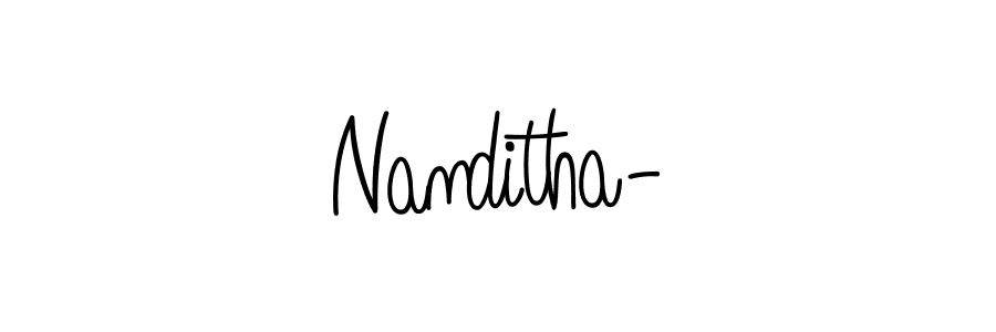 Once you've used our free online signature maker to create your best signature Angelique-Rose-font-FFP style, it's time to enjoy all of the benefits that Nanditha- name signing documents. Nanditha- signature style 5 images and pictures png