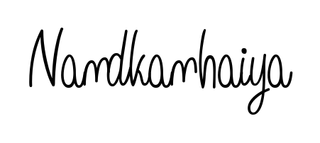 Designed for modern professionals: Nandkanhaiya name signature crafted with Angelique-Rose-font-FFP script. Ready for digital PDF workflows. Nandkanhaiya signature style 5 images and pictures png