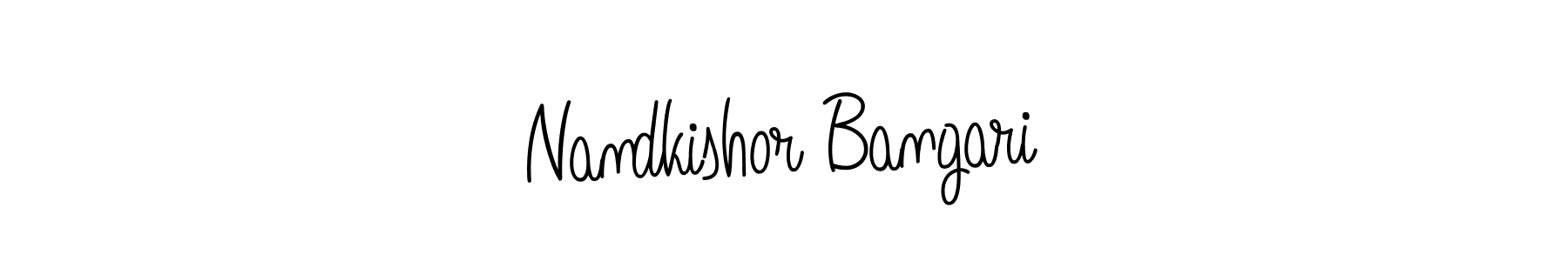 How to make Nandkishor Bangari signature? Angelique-Rose-font-FFP is a professional autograph style. Create handwritten signature for Nandkishor Bangari name. Nandkishor Bangari signature style 5 images and pictures png