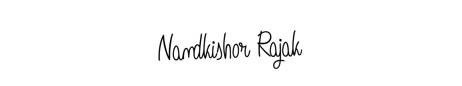 Nandkishor Rajak stylish signature style. Best Handwritten Sign (Angelique-Rose-font-FFP) for my name. Handwritten Signature Collection Ideas for my name Nandkishor Rajak. Nandkishor Rajak signature style 5 images and pictures png