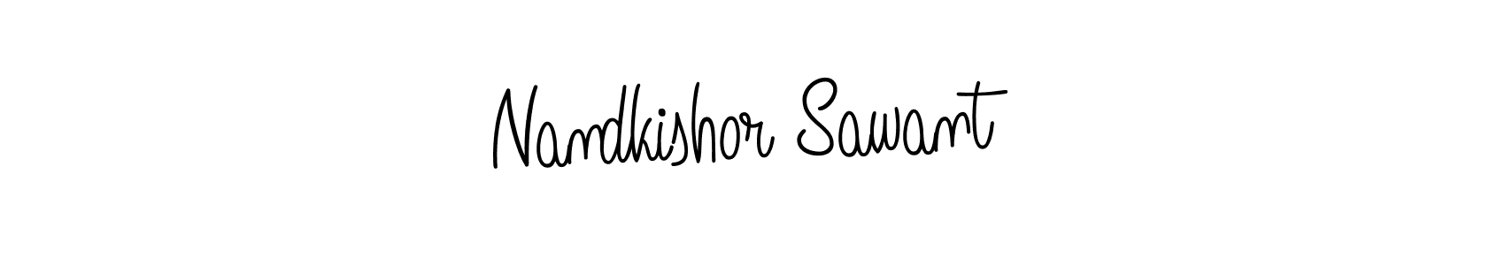 if you are searching for the best signature style for your name Nandkishor Sawant. so please give up your signature search. here we have designed multiple signature styles  using Angelique-Rose-font-FFP. Nandkishor Sawant signature style 5 images and pictures png