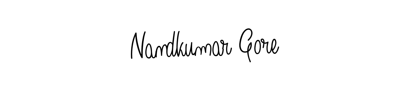 This is the best signature style for the Nandkumar Gore name. Also you like these signature font (Angelique-Rose-font-FFP). Mix name signature. Nandkumar Gore signature style 5 images and pictures png