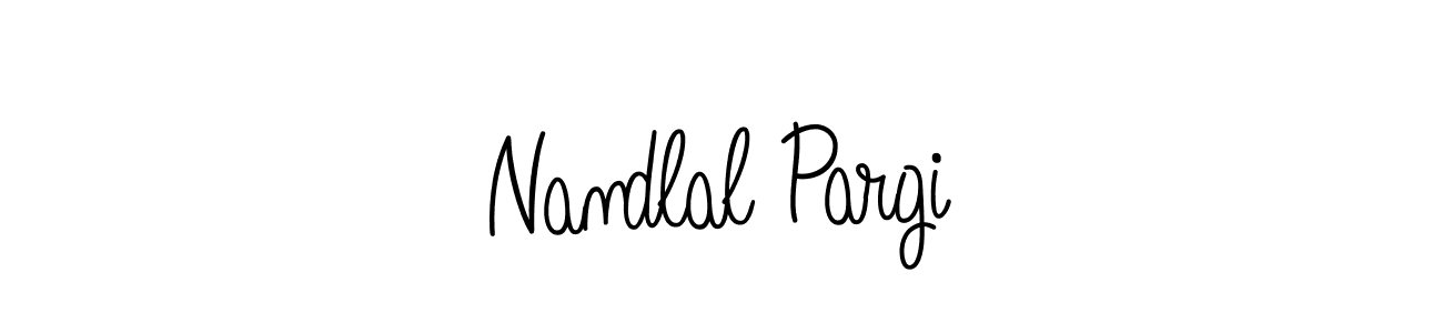 Nandlal Pargi stylish signature style. Best Handwritten Sign (Angelique-Rose-font-FFP) for my name. Handwritten Signature Collection Ideas for my name Nandlal Pargi. Nandlal Pargi signature style 5 images and pictures png
