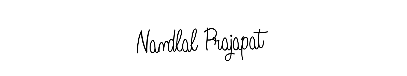 Make a beautiful signature design for name Nandlal Prajapat. With this signature (Angelique-Rose-font-FFP) style, you can create a handwritten signature for free. Nandlal Prajapat signature style 5 images and pictures png