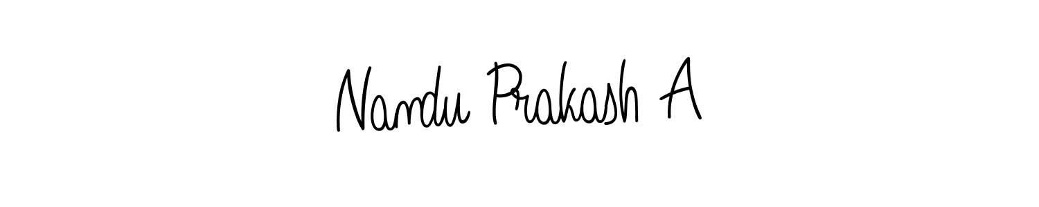 Once you've used our free online signature maker to create your best signature Angelique-Rose-font-FFP style, it's time to enjoy all of the benefits that Nandu Prakash A name signing documents. Nandu Prakash A signature style 5 images and pictures png