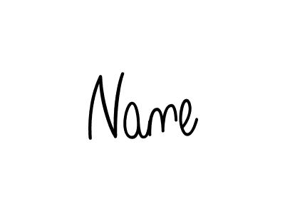 How to make Nane name signature. Use Angelique-Rose-font-FFP style for creating short signs online. This is the latest handwritten sign. Nane signature style 5 images and pictures png