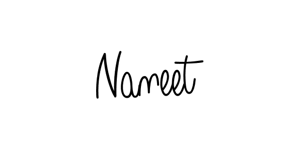Design your own signature with our free online signature maker. With this signature software, you can create a handwritten (Angelique-Rose-font-FFP) signature for name Naneet. Naneet signature style 5 images and pictures png