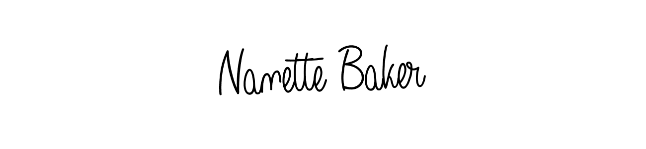 if you are searching for the best signature style for your name Nanette Baker. so please give up your signature search. here we have designed multiple signature styles  using Angelique-Rose-font-FFP. Nanette Baker signature style 5 images and pictures png