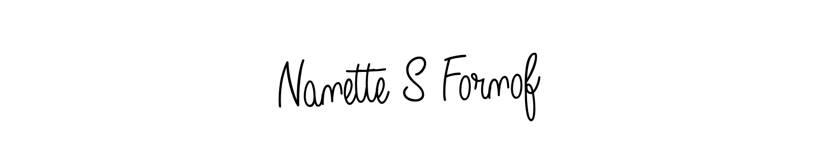 You should practise on your own different ways (Angelique-Rose-font-FFP) to write your name (Nanette S Fornof) in signature. don't let someone else do it for you. Nanette S Fornof signature style 5 images and pictures png