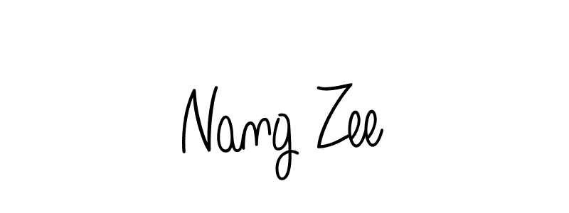 How to Draw Nang Zee signature style? Angelique-Rose-font-FFP is a latest design signature styles for name Nang Zee. Nang Zee signature style 5 images and pictures png