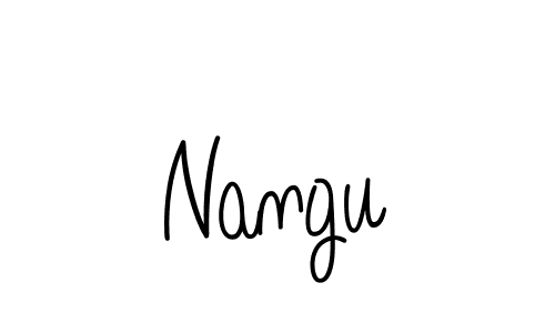 Nangu stylish signature style. Best Handwritten Sign (Angelique-Rose-font-FFP) for my name. Handwritten Signature Collection Ideas for my name Nangu. Nangu signature style 5 images and pictures png