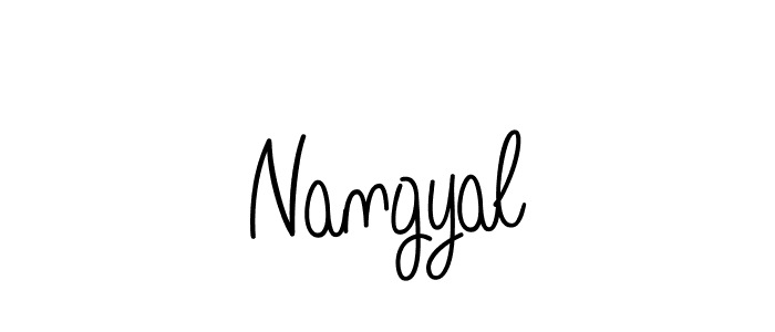 The best way (Angelique-Rose-font-FFP) to make a short signature is to pick only two or three words in your name. The name Nangyal include a total of six letters. For converting this name. Nangyal signature style 5 images and pictures png