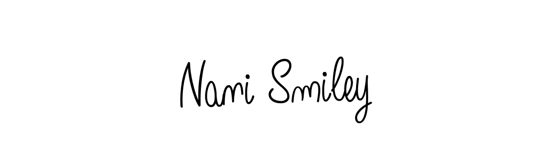 Also You can easily find your signature by using the search form. We will create Nani Smiley name handwritten signature images for you free of cost using Angelique-Rose-font-FFP sign style. Nani Smiley signature style 5 images and pictures png