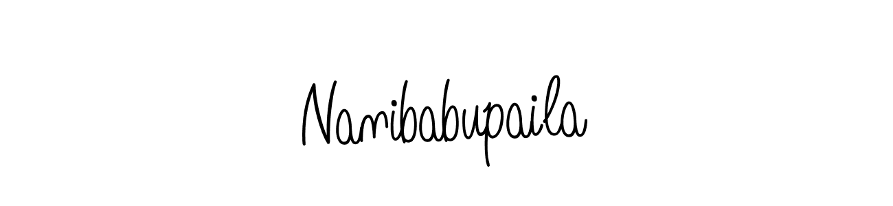 The best way (Angelique-Rose-font-FFP) to make a short signature is to pick only two or three words in your name. The name Nanibabupaila include a total of six letters. For converting this name. Nanibabupaila signature style 5 images and pictures png