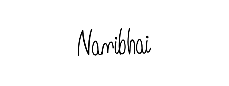 The best way (Angelique-Rose-font-FFP) to make a short signature is to pick only two or three words in your name. The name Nanibhai include a total of six letters. For converting this name. Nanibhai signature style 5 images and pictures png