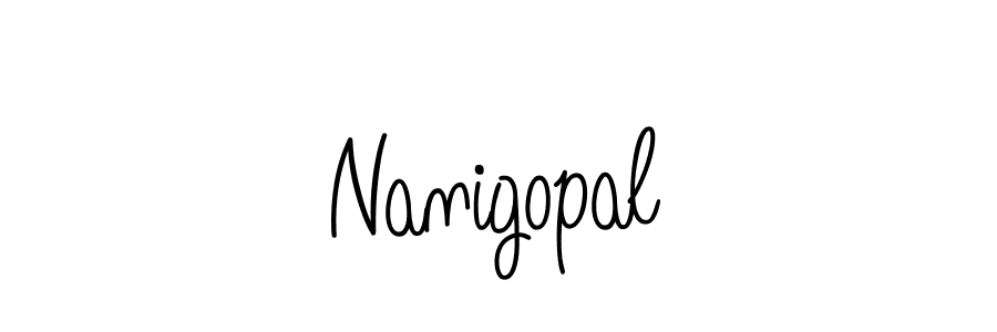 Create a beautiful signature design for name Nanigopal. With this signature (Angelique-Rose-font-FFP) fonts, you can make a handwritten signature for free. Nanigopal signature style 5 images and pictures png