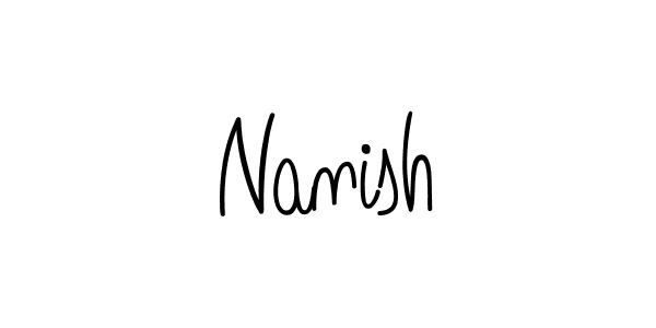 Best and Professional Signature Style for Nanish. Angelique-Rose-font-FFP Best Signature Style Collection. Nanish signature style 5 images and pictures png