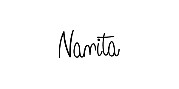 Nanita stylish signature style. Best Handwritten Sign (Angelique-Rose-font-FFP) for my name. Handwritten Signature Collection Ideas for my name Nanita. Nanita signature style 5 images and pictures png