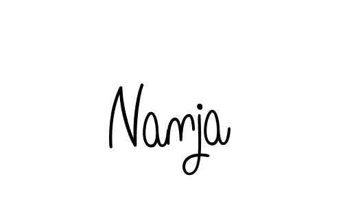 Also we have Nanja name is the best signature style. Create professional handwritten signature collection using Angelique-Rose-font-FFP autograph style. Nanja signature style 5 images and pictures png