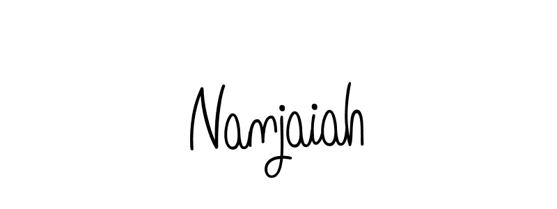 Use a signature maker to create a handwritten signature online. With this signature software, you can design (Angelique-Rose-font-FFP) your own signature for name Nanjaiah. Nanjaiah signature style 5 images and pictures png