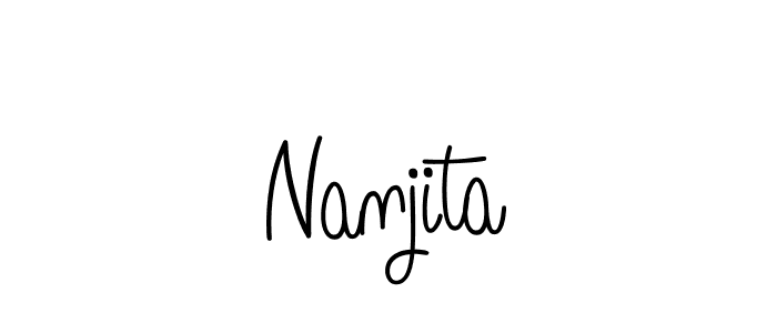 Angelique-Rose-font-FFP is a professional signature style that is perfect for those who want to add a touch of class to their signature. It is also a great choice for those who want to make their signature more unique. Get Nanjita name to fancy signature for free. Nanjita signature style 5 images and pictures png