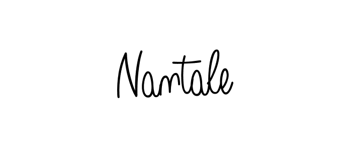 How to make Nantale name signature. Use Angelique-Rose-font-FFP style for creating short signs online. This is the latest handwritten sign. Nantale signature style 5 images and pictures png