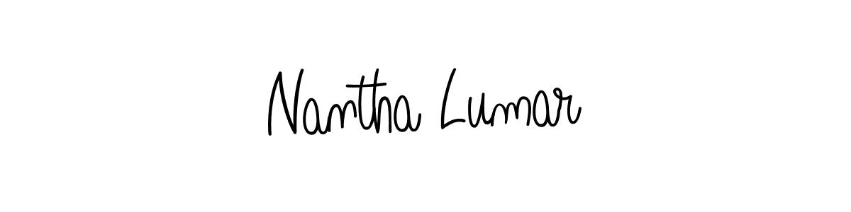 You can use this online signature creator to create a handwritten signature for the name Nantha Lumar. This is the best online autograph maker. Nantha Lumar signature style 5 images and pictures png