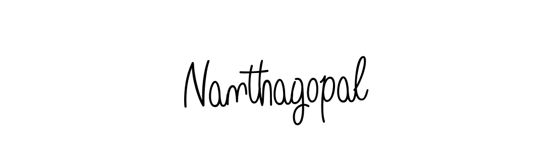 How to make Nanthagopal signature? Angelique-Rose-font-FFP is a professional autograph style. Create handwritten signature for Nanthagopal name. Nanthagopal signature style 5 images and pictures png