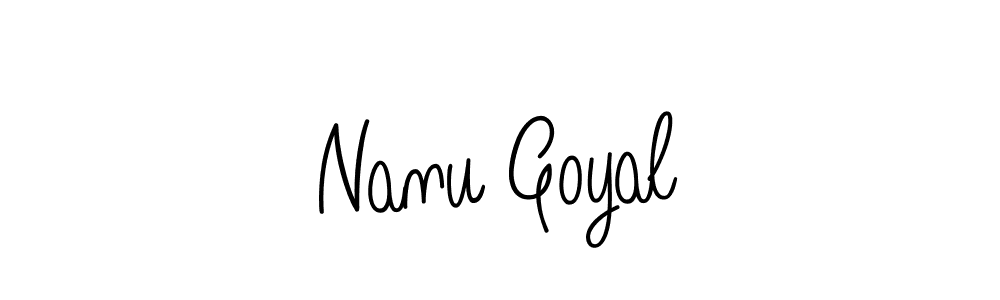 How to Draw Nanu Goyal signature style? Angelique-Rose-font-FFP is a latest design signature styles for name Nanu Goyal. Nanu Goyal signature style 5 images and pictures png