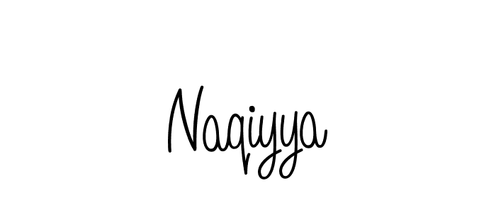 You should practise on your own different ways (Angelique-Rose-font-FFP) to write your name (Naqiyya) in signature. don't let someone else do it for you. Naqiyya signature style 5 images and pictures png