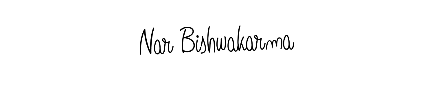 Angelique-Rose-font-FFP is a professional signature style that is perfect for those who want to add a touch of class to their signature. It is also a great choice for those who want to make their signature more unique. Get Nar Bishwakarma name to fancy signature for free. Nar Bishwakarma signature style 5 images and pictures png