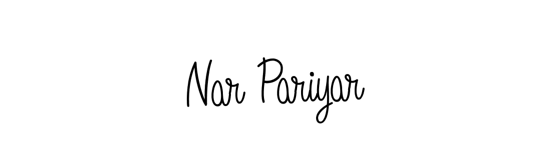 Make a beautiful signature design for name Nar Pariyar. With this signature (Angelique-Rose-font-FFP) style, you can create a handwritten signature for free. Nar Pariyar signature style 5 images and pictures png