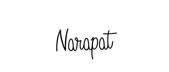 The best way (Angelique-Rose-font-FFP) to make a short signature is to pick only two or three words in your name. The name Narapat include a total of six letters. For converting this name. Narapat signature style 5 images and pictures png