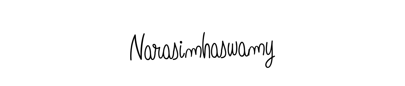 The best way (Angelique-Rose-font-FFP) to make a short signature is to pick only two or three words in your name. The name Narasimhaswamy include a total of six letters. For converting this name. Narasimhaswamy signature style 5 images and pictures png