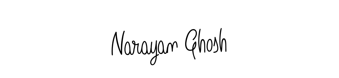 Make a beautiful signature design for name Narayan Ghosh. With this signature (Angelique-Rose-font-FFP) style, you can create a handwritten signature for free. Narayan Ghosh signature style 5 images and pictures png