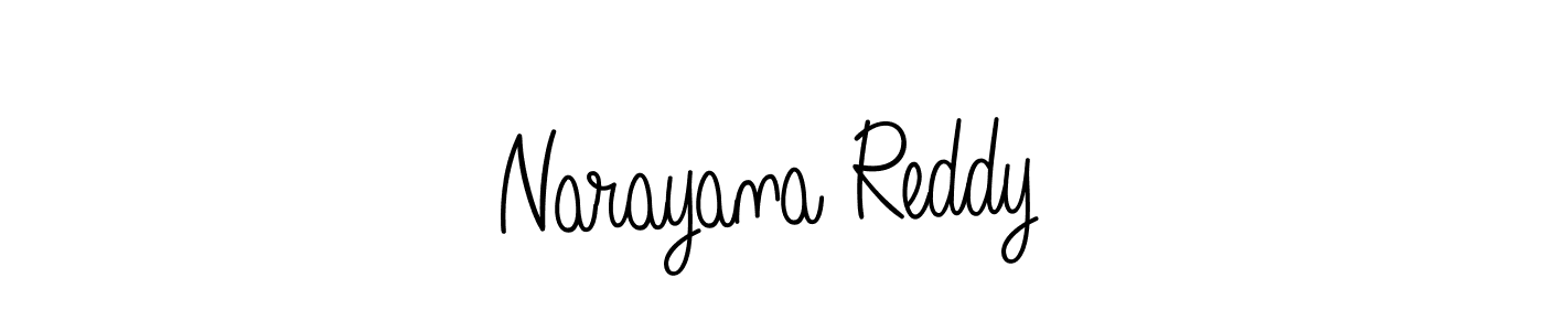 How to make Narayana Reddy name signature. Use Angelique-Rose-font-FFP style for creating short signs online. This is the latest handwritten sign. Narayana Reddy signature style 5 images and pictures png