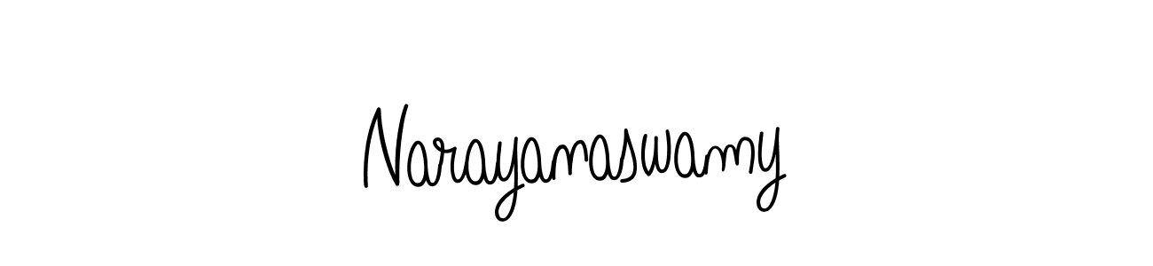 Use a signature maker to create a handwritten signature online. With this signature software, you can design (Angelique-Rose-font-FFP) your own signature for name Narayanaswamy. Narayanaswamy signature style 5 images and pictures png