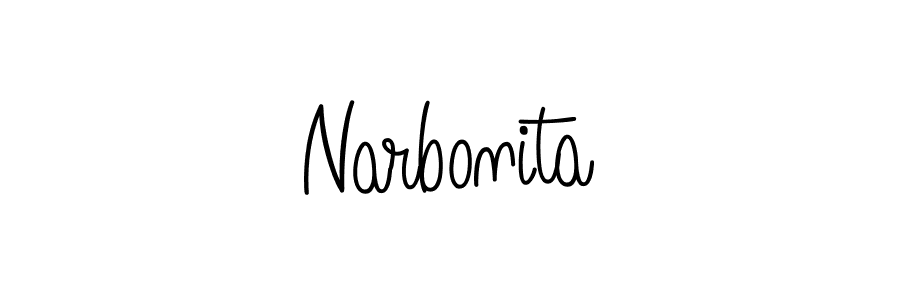 How to Draw Narbonita signature style? Angelique-Rose-font-FFP is a latest design signature styles for name Narbonita. Narbonita signature style 5 images and pictures png