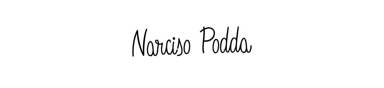 Narciso Podda stylish signature style. Best Handwritten Sign (Angelique-Rose-font-FFP) for my name. Handwritten Signature Collection Ideas for my name Narciso Podda. Narciso Podda signature style 5 images and pictures png