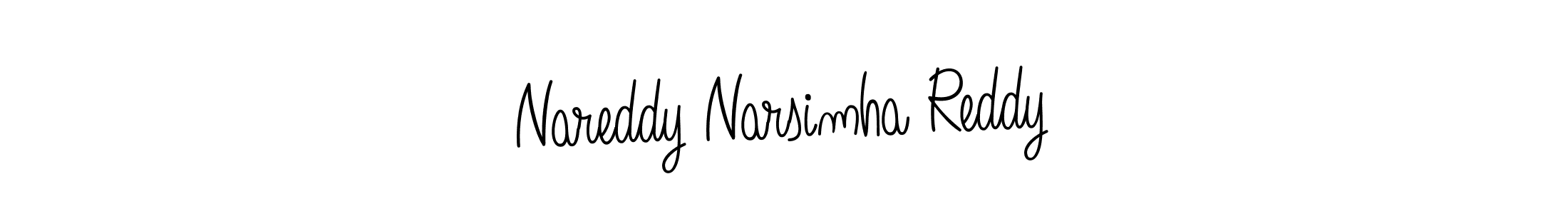 Create a beautiful signature design for name Nareddy Narsimha Reddy. With this signature (Angelique-Rose-font-FFP) fonts, you can make a handwritten signature for free. Nareddy Narsimha Reddy signature style 5 images and pictures png